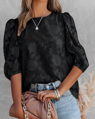 Elegant Blomsterbluse