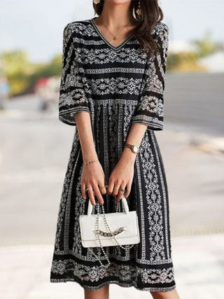 Sort Boho Kjole