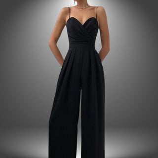 Elegant Jumpsuit med V-udskæring