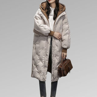 Lang Oversized Dynejakke