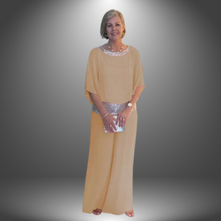 Elegant Jumpsuit med Paljetter Detaljer