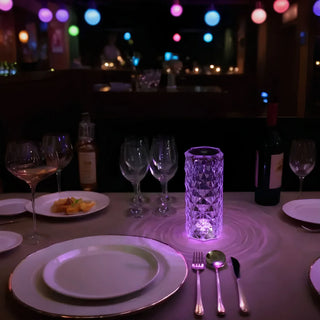 Krystal LED Bordlampe
