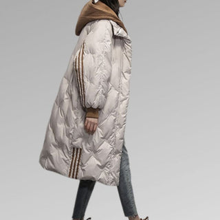 Lang Oversized Dynejakke