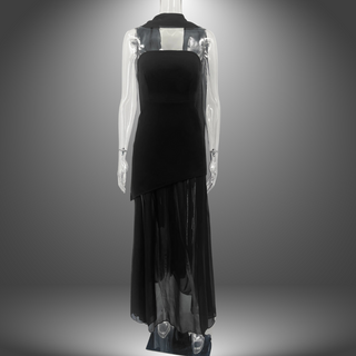 Asymmetrisk Kjole Elegant og Sofistikeret