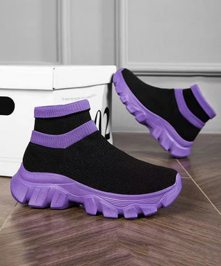 Strømpe-Sneakers med Chunky Sål