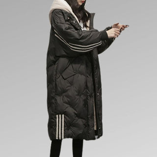 Lang Oversized Dynejakke