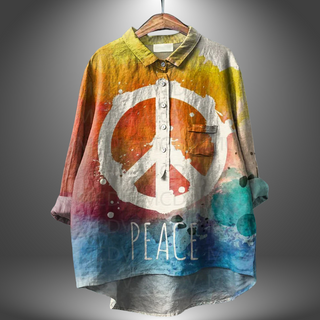 Skjorte med Peace Print
