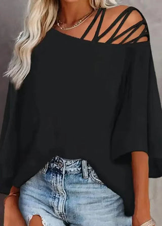 Off-Shoulder Bluse med Stropper