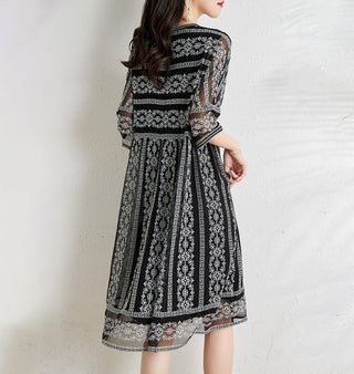 Sort Boho Kjole