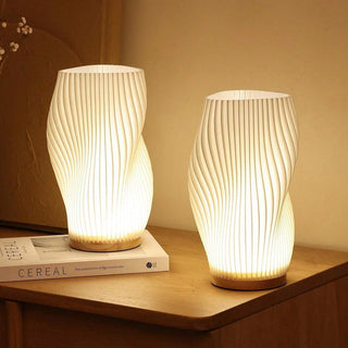 Bølgede Bordlamper