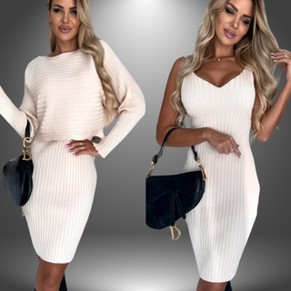 Strik Kjolesæt med Cropped Top