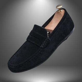 Grå Ruskind Loafers