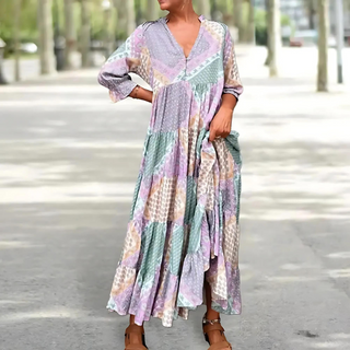 Boheme Maxikjole Patchwork