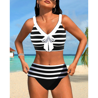 Stribet Bikini med Knude