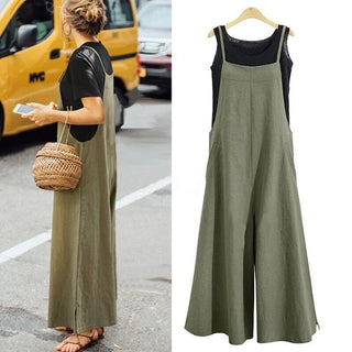 Struktureret Klassisk jumpsuit med taljebånd