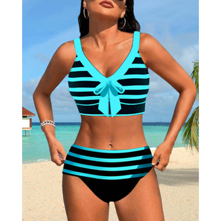 Stribet Bikini med Knude