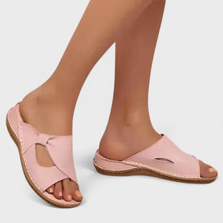 Læder Sandaler med Åben Tå
