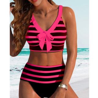 Stribet Bikini med Knude