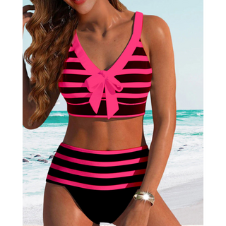 Stribet Bikini med Knude