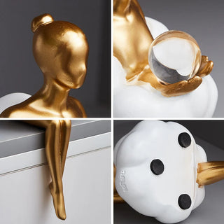 Elegante Kvindelige Skulpturer