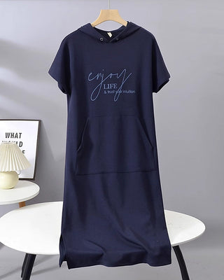 Sweatshirt Kjole med Hætte