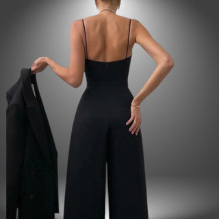 Elegant Jumpsuit med V-udskæring
