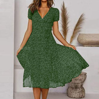 Midikjole med Blomsterprint | Let og Sommerlig | Feminint Look