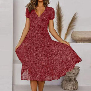 Midikjole med Blomsterprint | Let og Sommerlig | Feminint Look