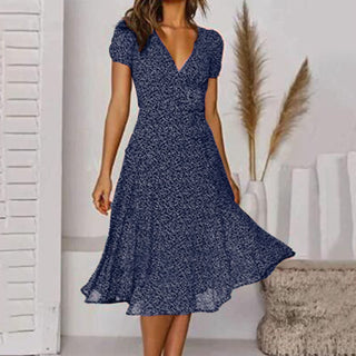 Midikjole med Blomsterprint | Let og Sommerlig | Feminint Look