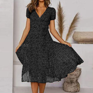 Midikjole med Blomsterprint | Let og Sommerlig | Feminint Look