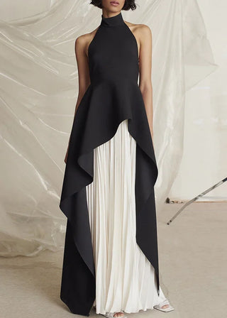 Asymmetrisk Halterneck Kjole