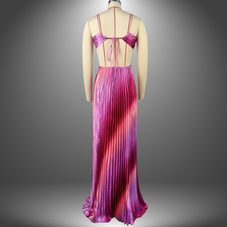 Plisseret Kjole Elegant og Stilfuld