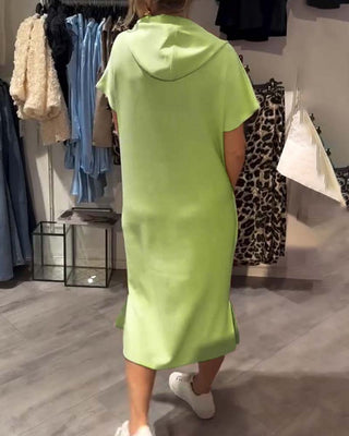 Sweatshirt Kjole med Hætte