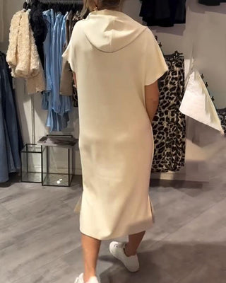 Sweatshirt Kjole med Hætte