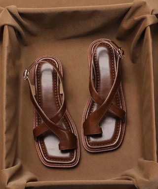 Brune Kryds Sandaler