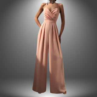 Elegant Jumpsuit med V-udskæring