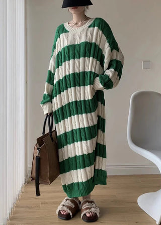 Oversized strik med striber