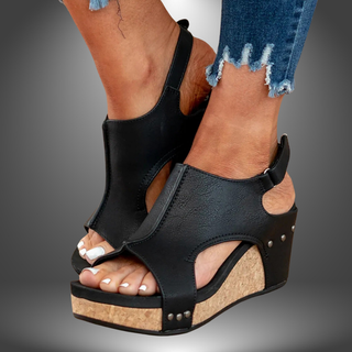 Wedgesandaler Korkplatform