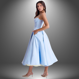 Blomstret Sommerkjole Elegant og Feminint