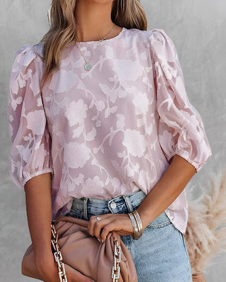 Elegant Blomsterbluse