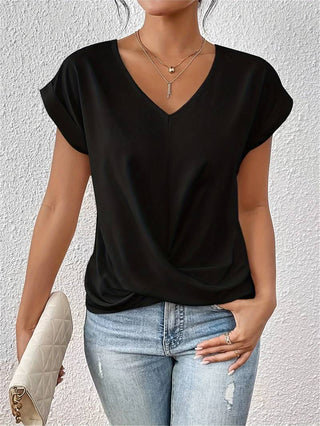 Twistet V-hals Top