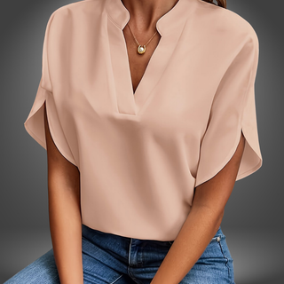 Elegant V-Hals Bluse