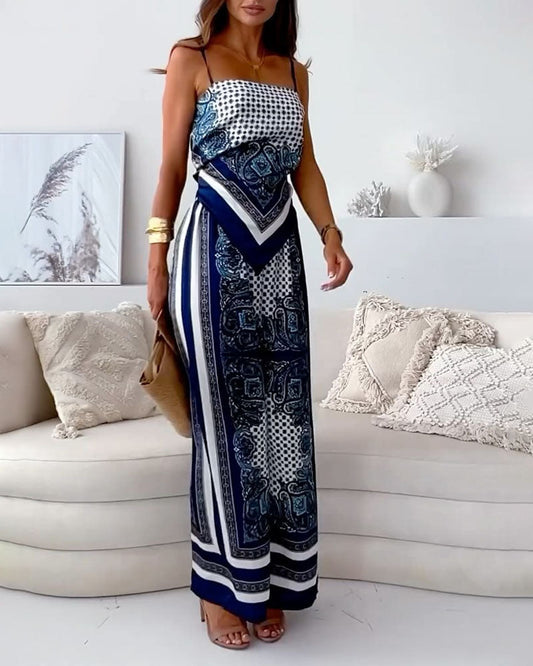 Lila | Marine & Hvid | Sommerkjole | Silke Blanding