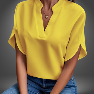 Elegant V-Hals Bluse