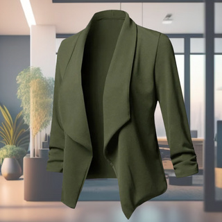 Åben Blazer | Vinrød | Komfort og Elegance til Hverdag og Kontor
