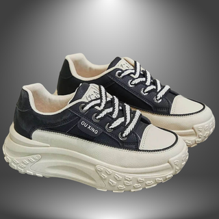 Chunky Sneakers med Rød og Hvid Design