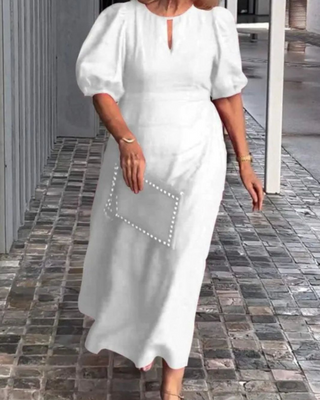 Elegant sort midi kjole