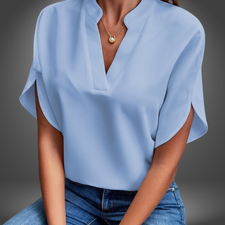 Elegant V-Hals Bluse
