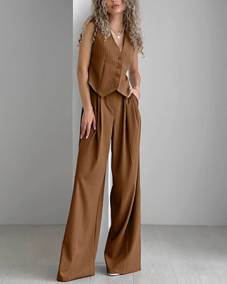 Gia | Todelt Hør Sæt | Elegant & Afslappet