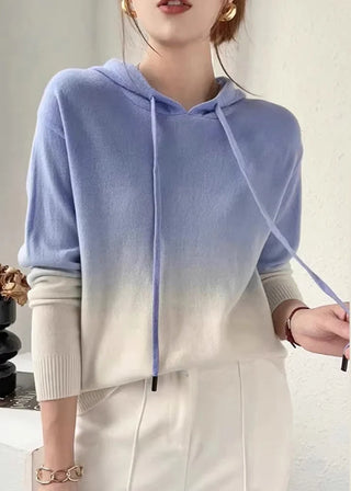 Ombre Hoodie med Hætte